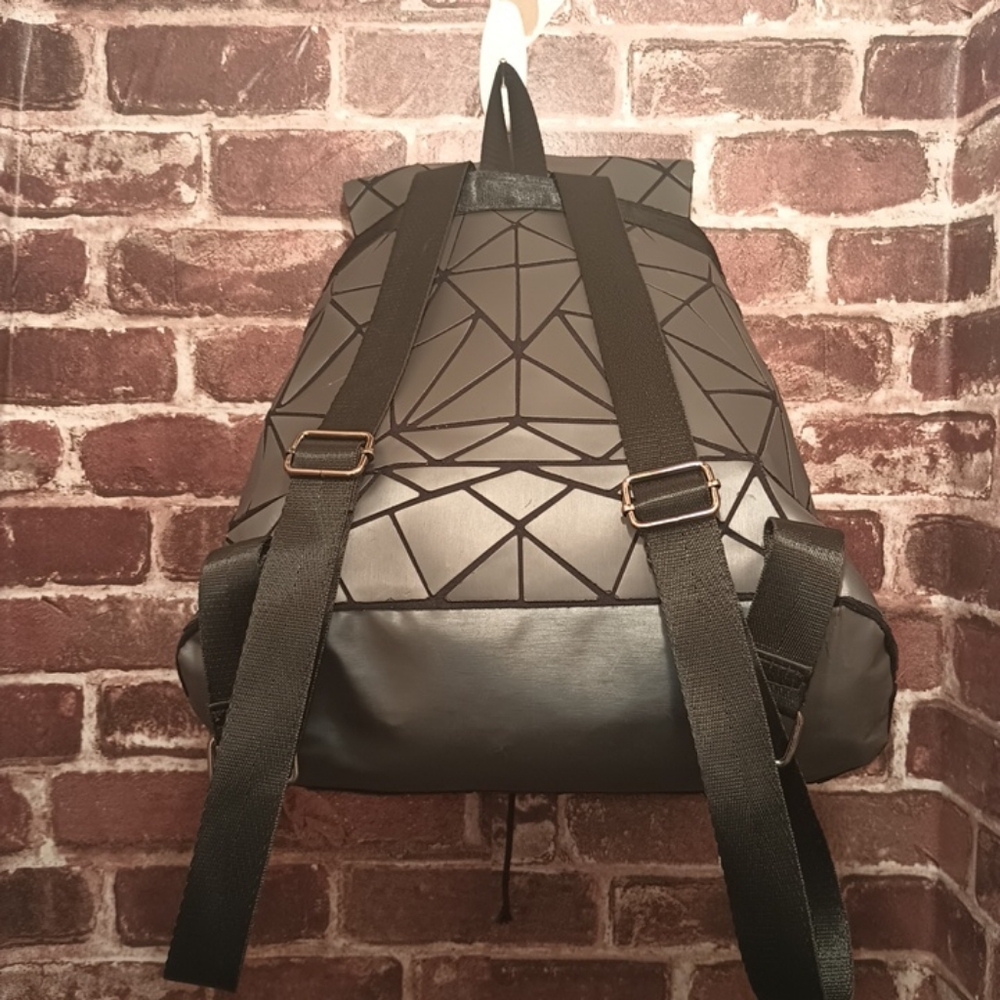 Geometric Slanted Triangle Backpack - image 3